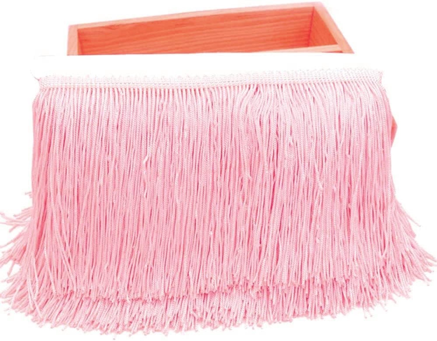 10 Meter 15cm Zijdefranjes Kwast Franjeborte Franjeband Snijfranje Dekoband Sierborstel Dekoborte Dansfranje Naaigerei voor DIY Knutselen Kleding, Kostuums, Naaiwerk, Decoratie, Roze
