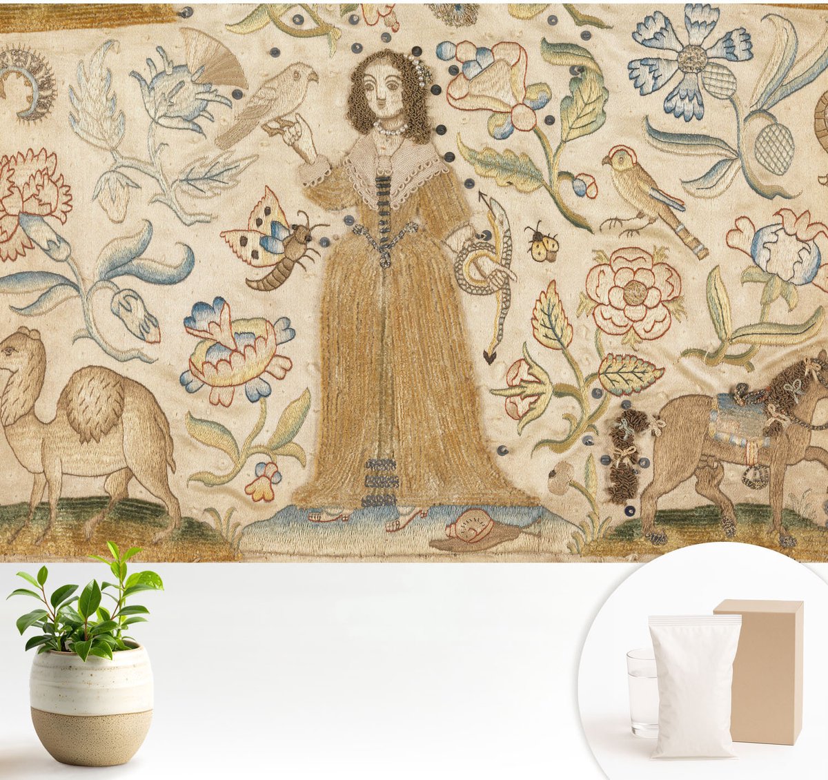 Wallfluent Fotobehang - Bruin Vliesbehang - 104x70 cm - Kleurrijke Natuur Fotobehang Vlies - Woonkamer behang Deel - Muurschildering - Woonkamer behang