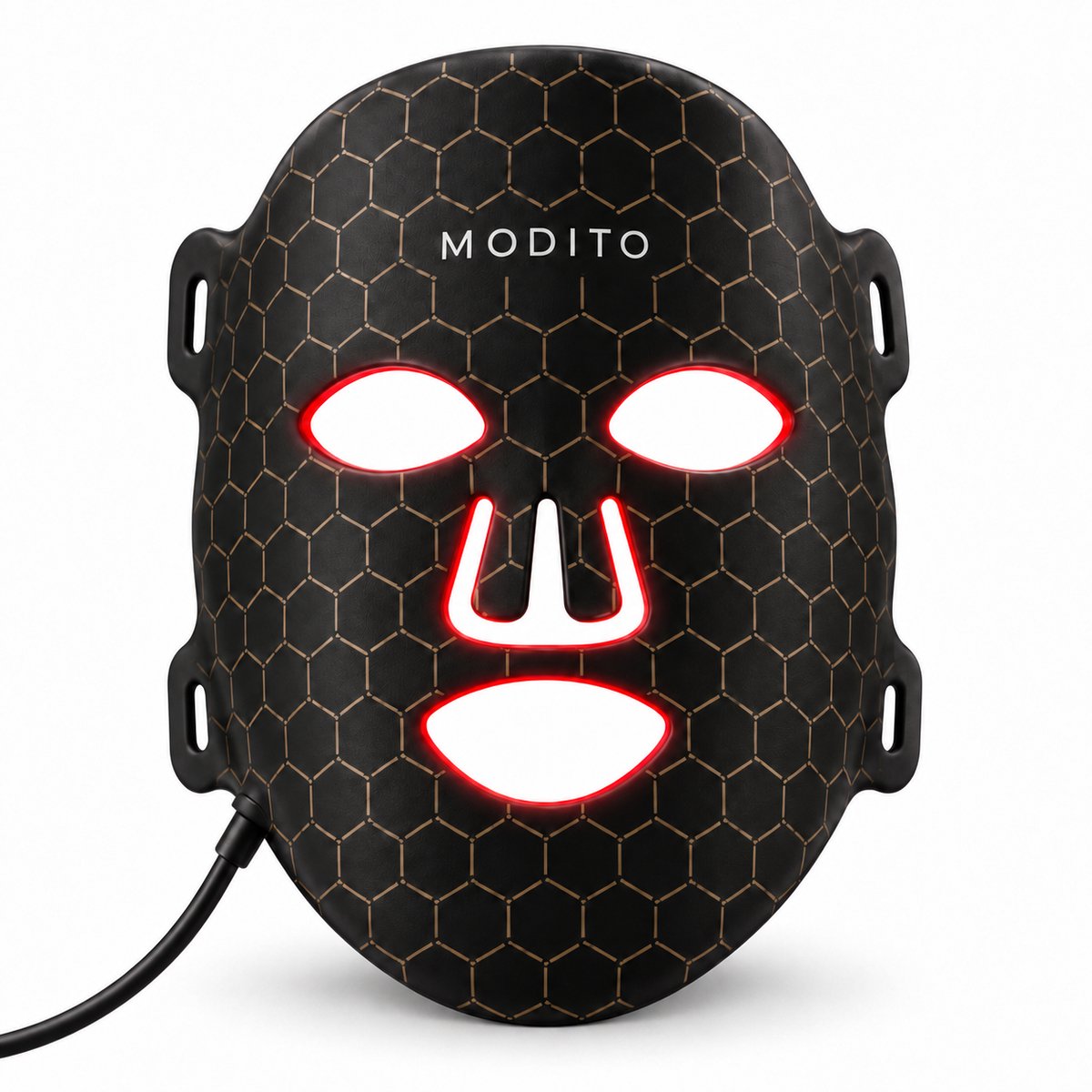 Modito Premium LED Masker - Red Light Therapy Gezichtsmasker - Lichttherapie Collageen Masker - 7 Modi - Huidverjongingsapparaat