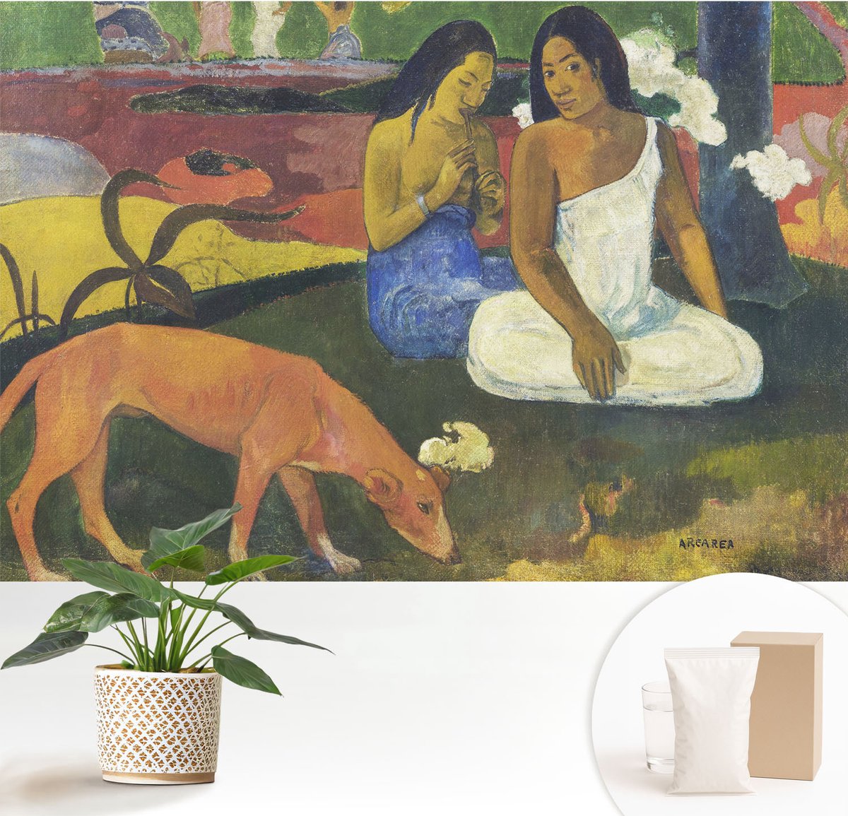 Wallfluent Fotobehang - Groente Vliesbehang - 152x104 cm - Exotische Scène Muurschildering - Gang behang Mensen - Fotobehang Vlies - Gang behang