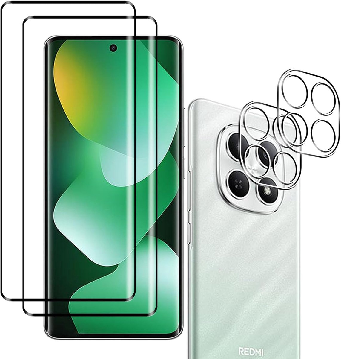 3D gehard glas voor Xiaomi Redmi Note 15 4G, displaybeschermfolie