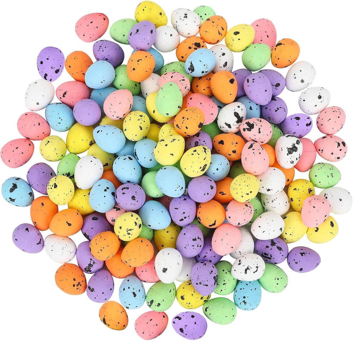 120 Stuks Decoratieve Paaseieren, Kleurrijke Pastel Eieren Voor Vulling, Kwikseieren Decoratie, Piepschuim Eieren Voor Paasmand, Paasversiering, Doe-Het-Zelf Eie