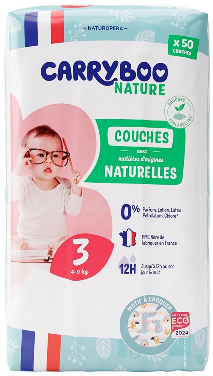 Carryboo Nature Motif luiers maat 3 | 50 stuks