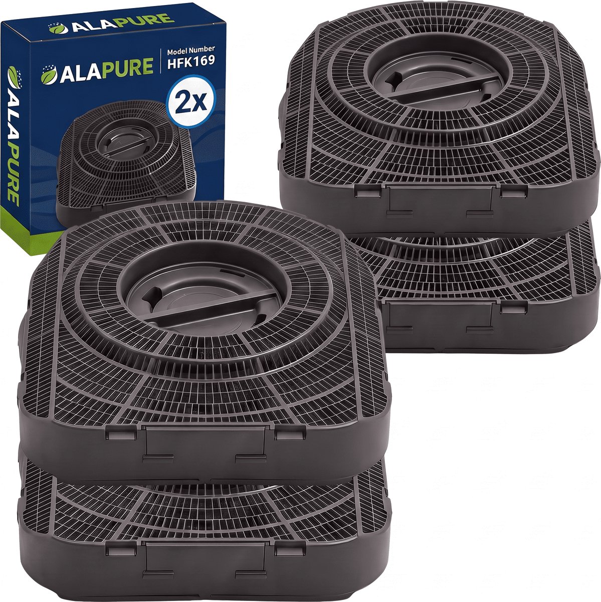 2x Koolstoffilter voor Alno MCFE14ST / 9029800605 / MCFE14 (2st.)