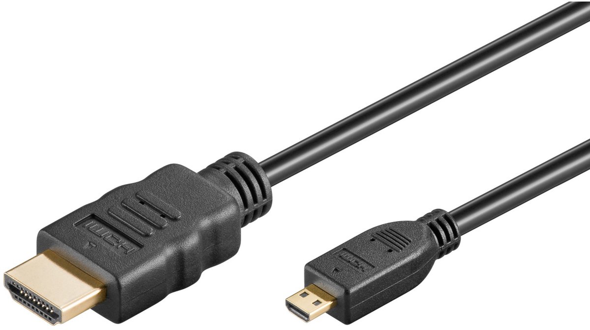 Image of Goobay Ultra High Speed HDMI-kabel naar Micro-HDMI, 8K/60 Hz, 48 Gbit/s, 1 m, zwart