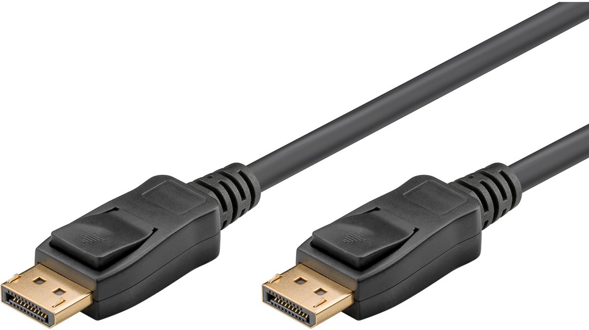 Image of Goobay DisplayPort 2.1-kabel 1 m voor 4K bij 60 Hz met knikbescherming