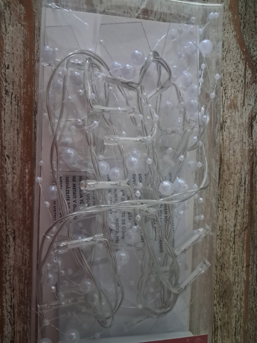 Livarno Home LED Lichtdecoratie Parels - Lengte 1.2m - op batterijen - met 6 uurs timer