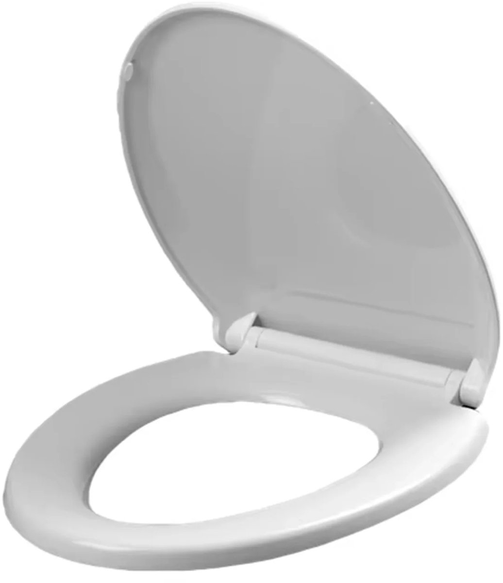 WC-Bril met Softclose - Toiletbril Wit - Duurzaam Duroplast - Afklikbaar met Quick Release - RVS-Scharnieren