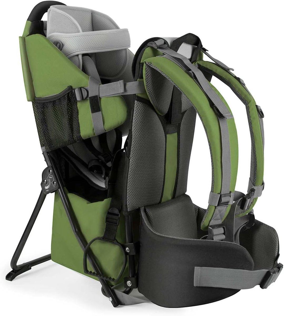 SnelShoppen - Draagbare Kinderdrager - Inklapbare Kraxe Rugdrager voor Kinderen 6-36 Maanden - Tot 18 kg - Oranje - Ideaal voor Wandelen, Reizen en Av