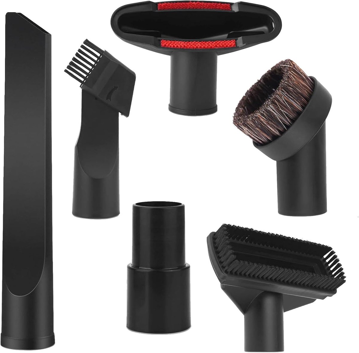Stofzuiger accessoires set 32 mm/35 mm - Universele zuigborstel - Duurzaam PP-materiaal - Geschikt voor auto - ShopVlot