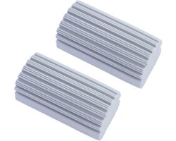 Damp Duster Set van 2 - Herbruikbare Reinigingssponzen voor Stof en Keuken, Grijs