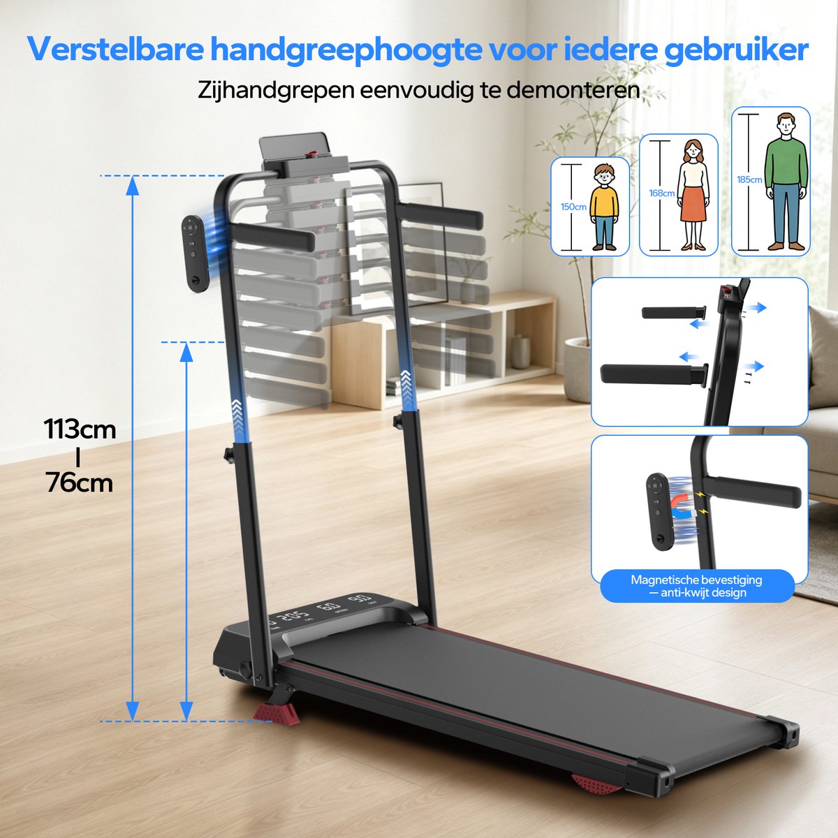 PULSE360 PULSE360 2-in-1 Inklapbare Loopband - afbeelding 3