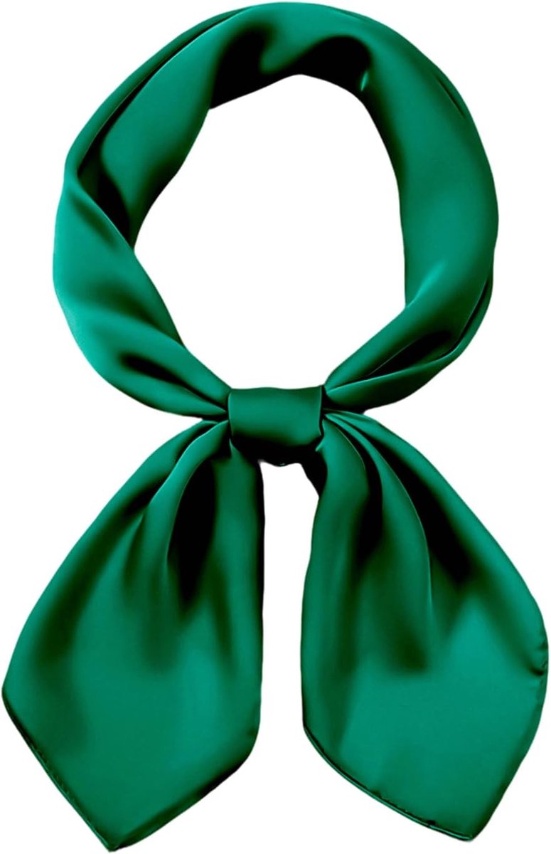 Vierkante Satijnen Sjaal 70x70cm - Vintage 50's Stijl Hoofddoek, Haarband, Bandana, Nekdoek