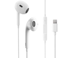 Nuvance Oortjes met Draad - Geschikt voor Lightning - In-Ear Oordopjes met Draad - Bedrade Oordopjes met Microfoon - Wit