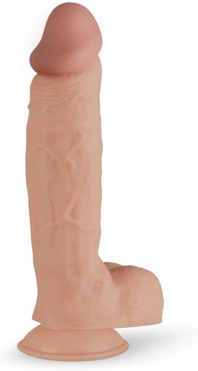 Realistische Dildo Met Balzak - 25 cm