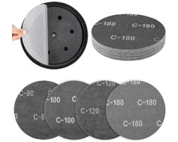 Enhon 20 Sanding Nets Ø225mm Klett, Granule K80 K100 K120 K180, Dust-free Sanding Net for Ceiling Sander, Drywall - ShopVlot