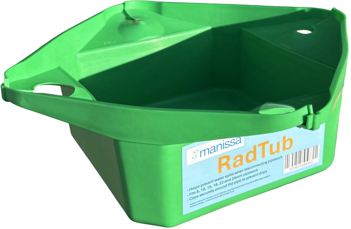 Manissa RADTUB Radiator Aftappen Plumb Tub Tray Flexibele Water Catcher - ShopVlot