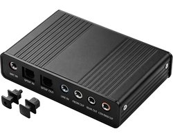 SinLoon USB 5.1 External Sound Card, Virtual 7.1 Surround Sound Audio Adapter with SPDIF Optical Input/Output, Low - ShopVlot