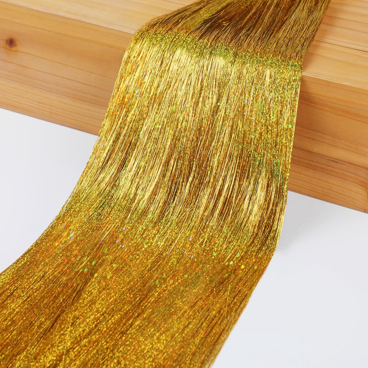 LOMIMOS 5000 Pcs Golden Icicle Christmas Garlands, Glittering Garlands for Hanging for Christmas Tree Christmas - ShopVlot