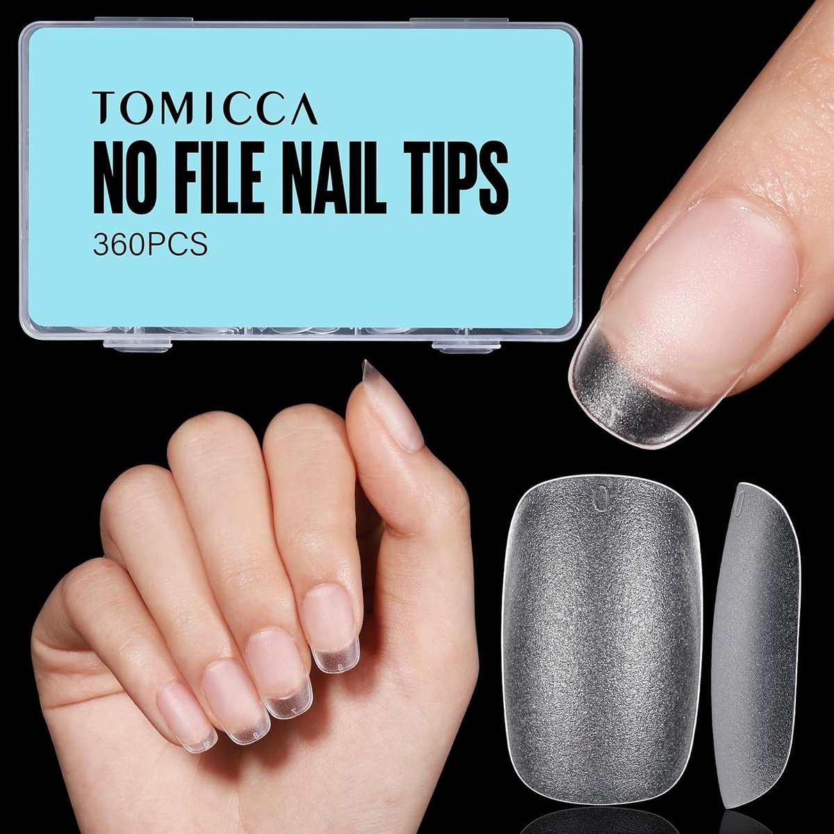 Nageltips voor gelnagels 07 - Ballerina vorm - Soft gel tips - Tot 21 dagen langhoudend - ShopVlot