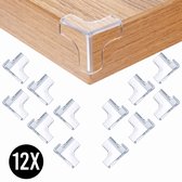 Hoekbeschermers 12 stuks - Tafel Hoekbeschermer Baby - T Vorm - Transparant