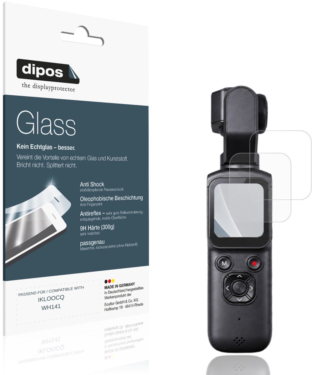dipos – 2x Matte Pantserfolie geschikt voor IKLOOCQ WH141 | 9H Screenprotector