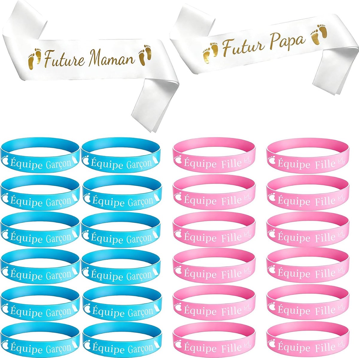 Sjaal voor toekomstige mama, sjaal, toekomstige papa, babyshower, armbanden voor geslacht, onthulling, party, Daddy to be Mommy to be, sjerp, decoratie, accessoires, cadeau voor babyshower