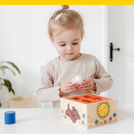 Nijntje houten speelgoed vormenstoof - peuter kleuter educatief speelgoed - vanaf 1,5 jaar - Bambolino Toys van Merkloos — afbeelding 2