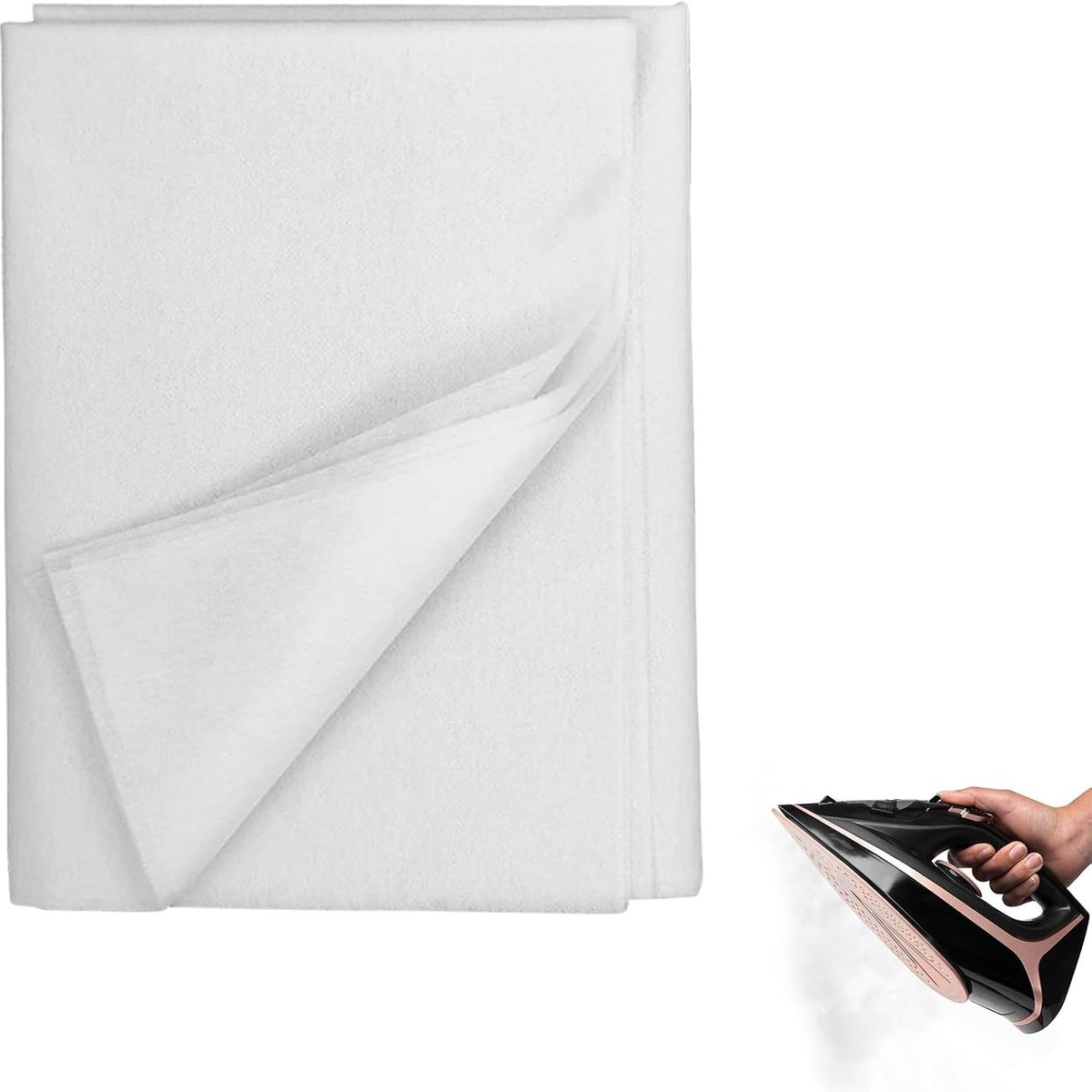 200 x 100 cm, 55 g/m² strijkvlies om op te strijken, versterken, zware witte stof, fusible, eenzijdig strijktegels, vliesstof per meter