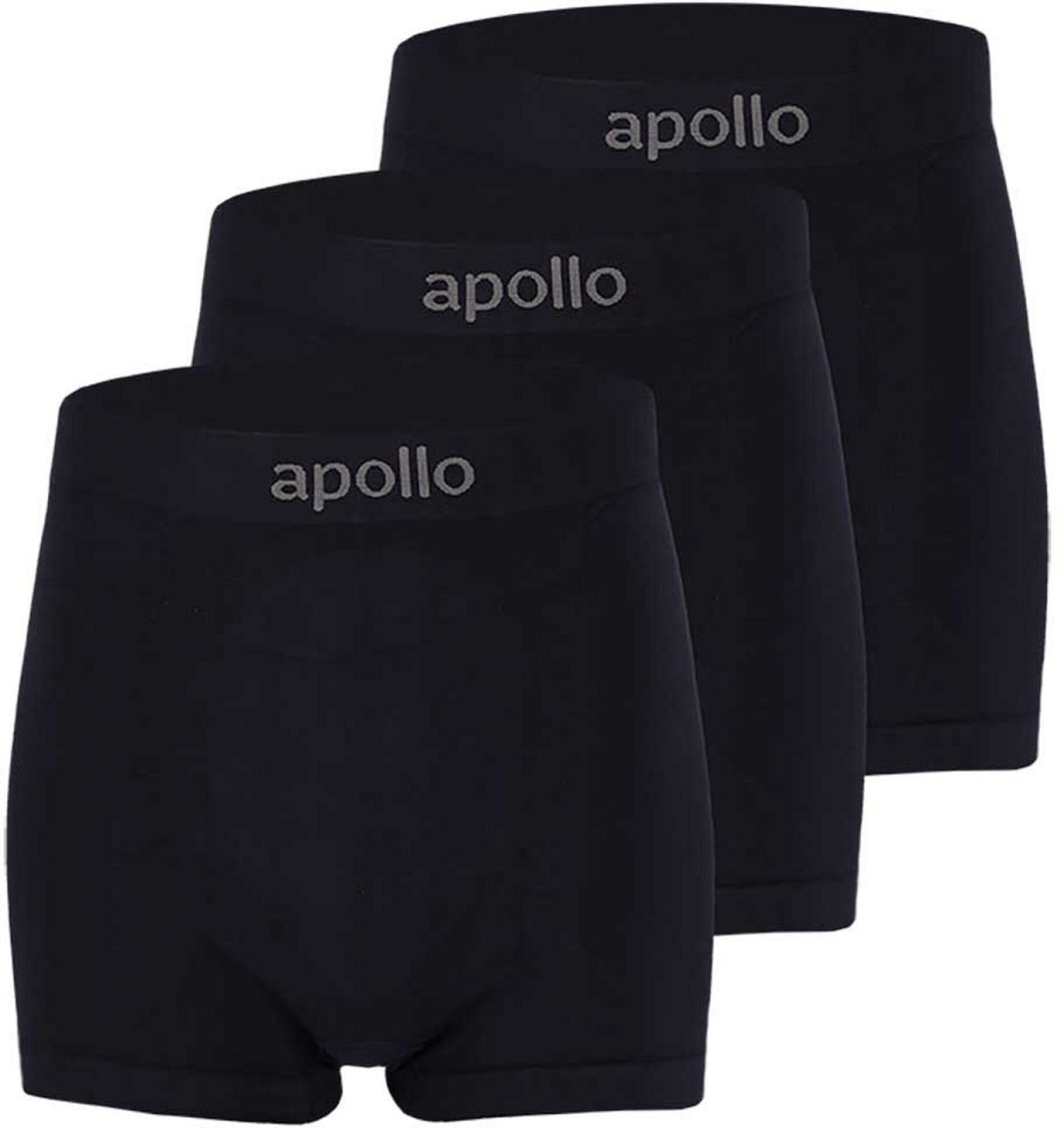 Apollo Boxershorts 3-pack: Uni Navy - Naadloos XL