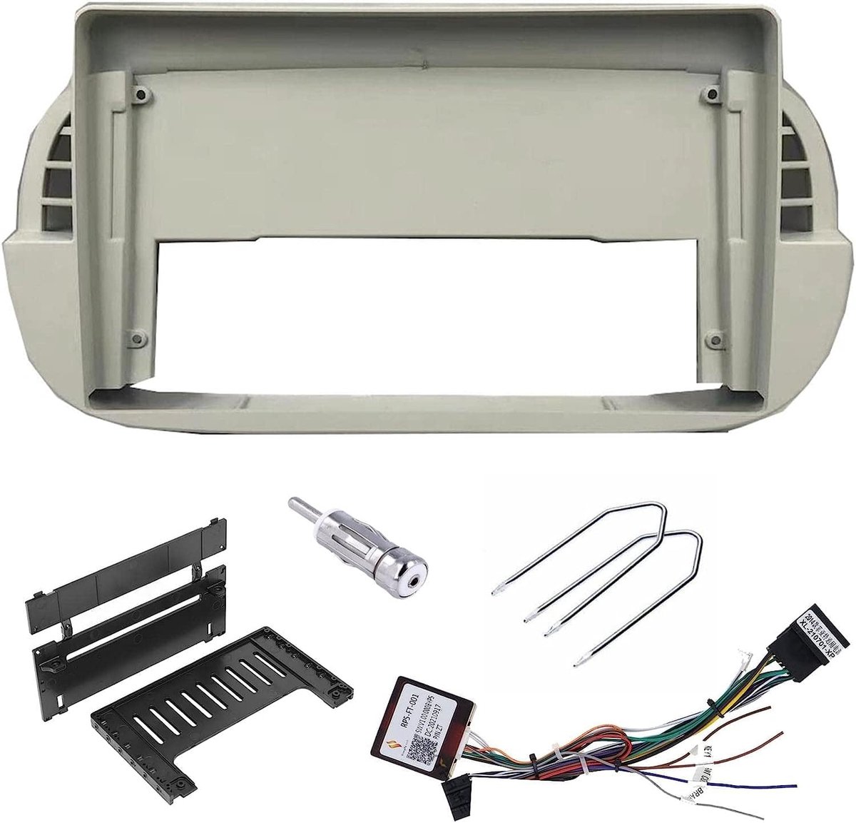 Sound Way 9 Inch Autoradio Montagekit Fascia Frame Adapter – Dashboard Stereo Installatiepaneel - ShopVlot