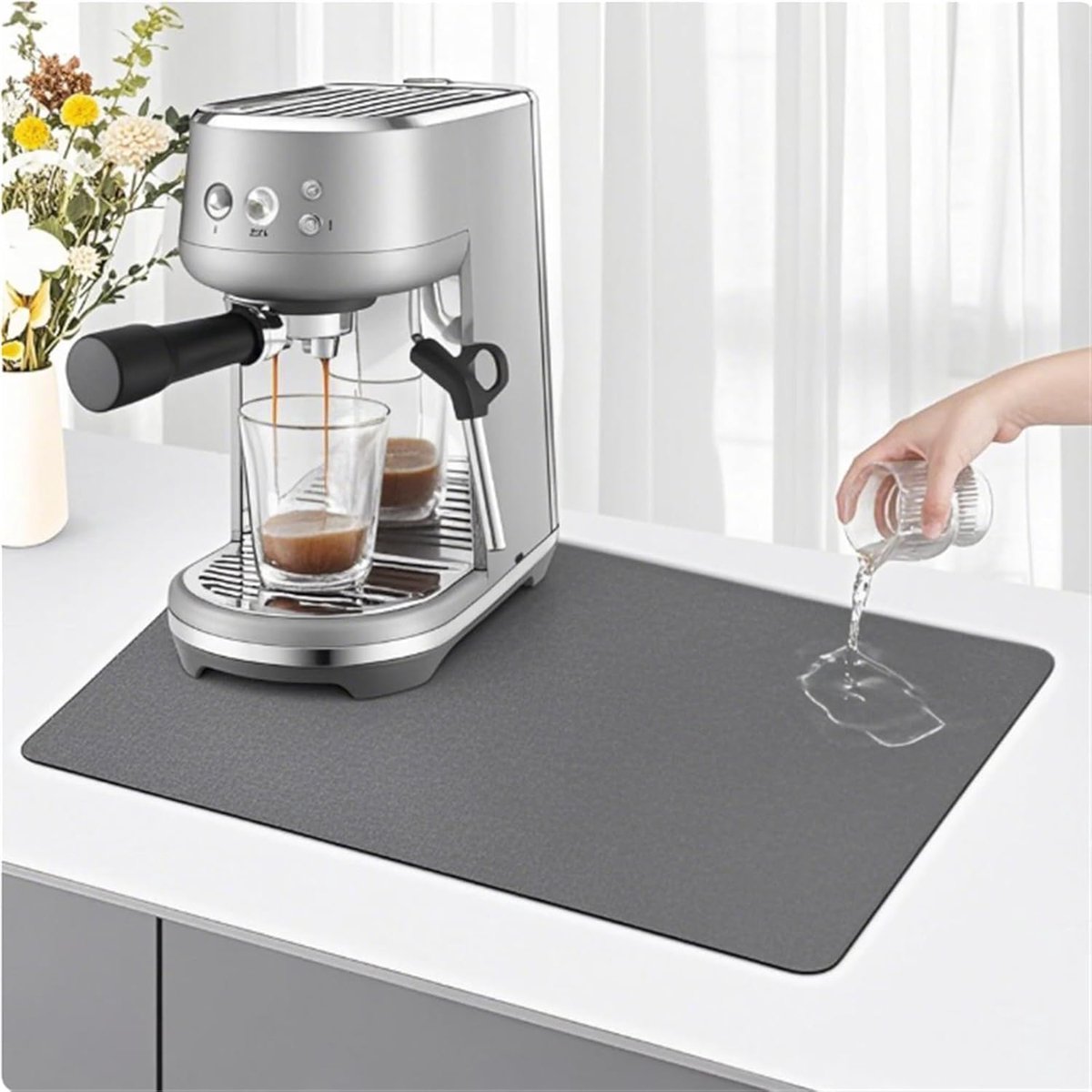 KitchenRaku Draining Mat, Draining Mat, Tableware, Super Absorbent Draining Mat, Sink Absorbent Drying Mat Pad for - ShopVlot