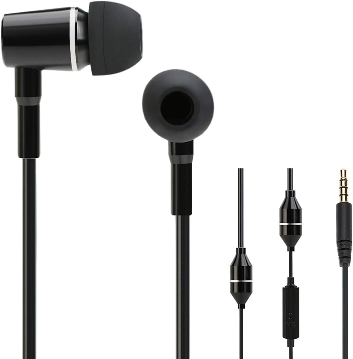 SnelShoppen - FC12 Stereo Music Headset - Air Tube Anti-radiation Earphone met Microfoon - Noise Reduction - Geschikt voor Smartphones, Tablets, Lapto