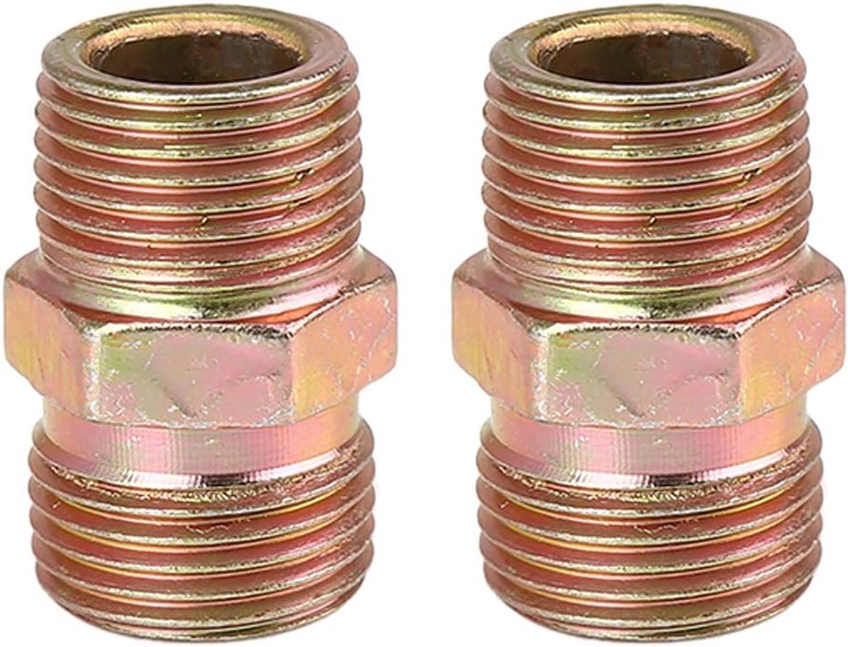sourcing folder 2pcs. 3/8" NPT tube to M18x1.5mm straight air hose connection adapter - ShopVlot