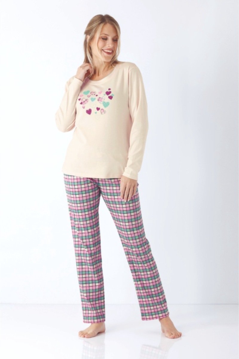 Hajo Premium katoen dames pyjama multicolour Hajo - Meerdere kleuren - Maat - 36/38