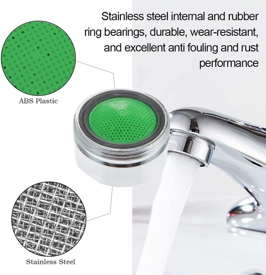 M20, waterkraan filter straalregelaar, 3 stuks mengmondstuk, waterzeef inzetstuk — afbeelding 5