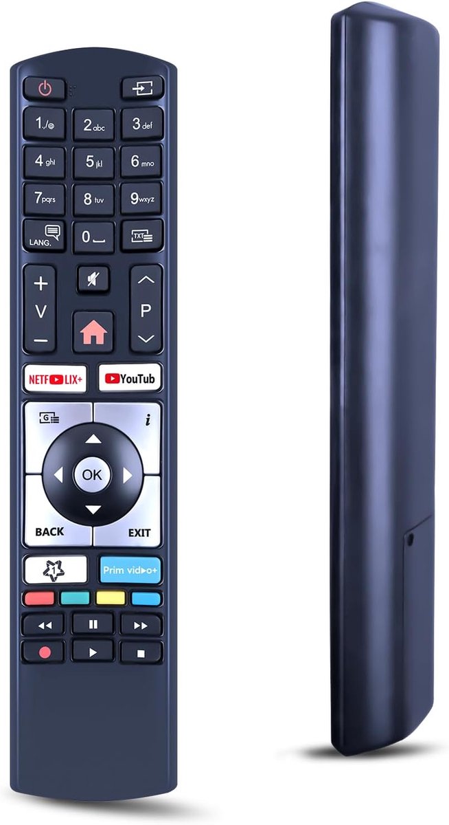RC4318P 30108044 Vervangende Afstandsbediening geschikt voor Finlux Vestel Edenwood Telefunken 4K Ultra HD TVs D32F289M4CWII