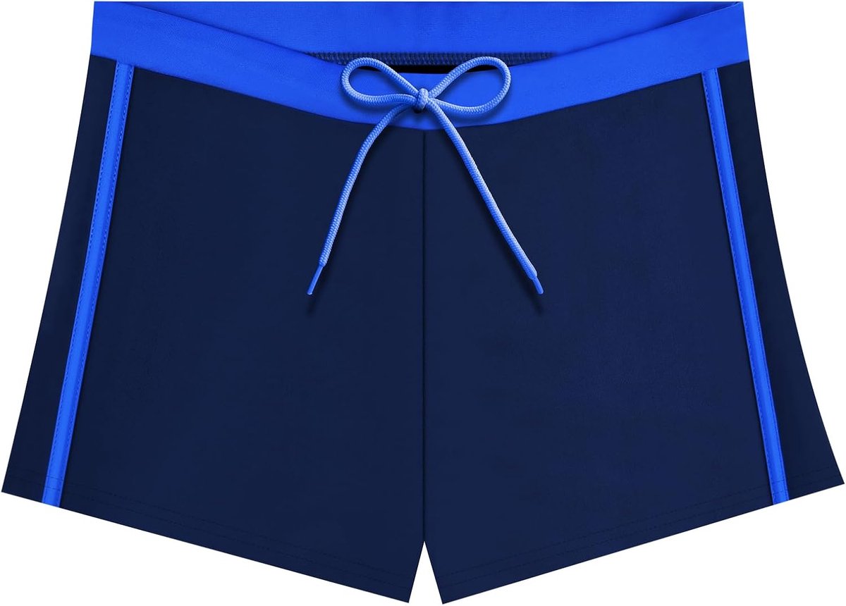 Zwemshorts Badmode Jongens Hipster Boxershorts met Verstelbaar Trekkoord Snel Drogende Zwemboxer Zwembroek voor Kinderen met Gevoerde Elastische Tailleband