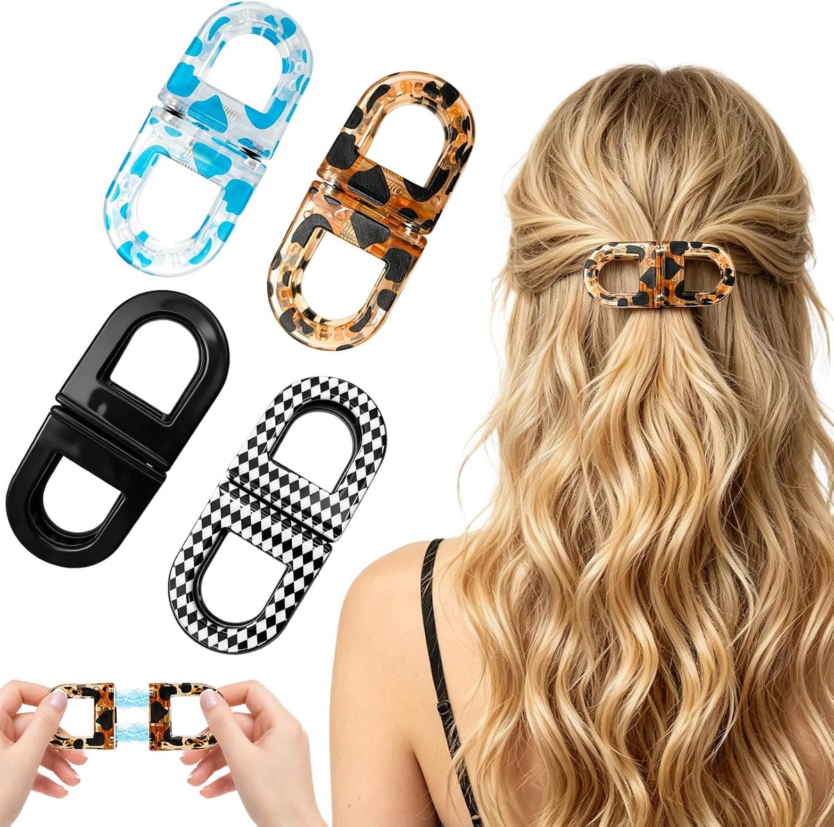 Haarspelden, magnetische haarspelden, klauwclips, haarklem, klein