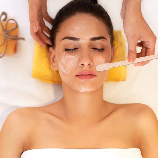 Spatel voor was, 300 stuks waxstiften, waxpatel, houten spatel voor ontharing, staafjes, waspatel, waxspatel voor ontharing, wenkbrauwen, lippen, lichaam, 4 maten — afbeelding 5