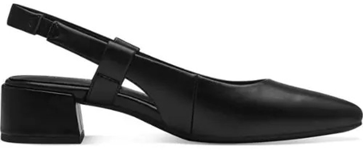 Marco Tozzi 2-29505-42 001 black pump sandaal met hak maat 36 zwart Vegan
