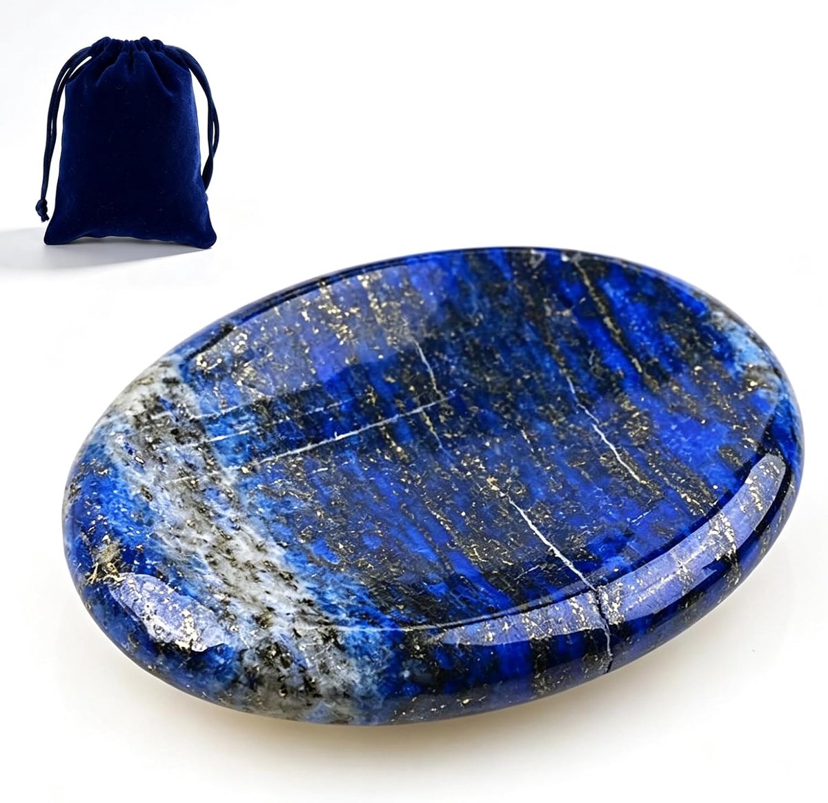 Lazuli Geluksstenen, kristallen stenen, om in de hand te houden, voor kinderen, helende stenen, chakra-stenen voor angst, stressvermindering, waarzeggerij reiki, genezing, meditatie