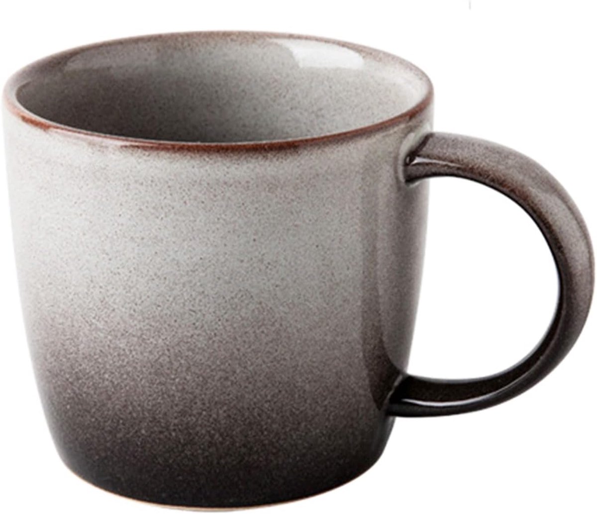 Koffiemok Theekoppen voor Kantoor en Thuis Handgemaakte Aardewerk Mok Vaatwasser en Magnetron Veilig 350ml (4)
