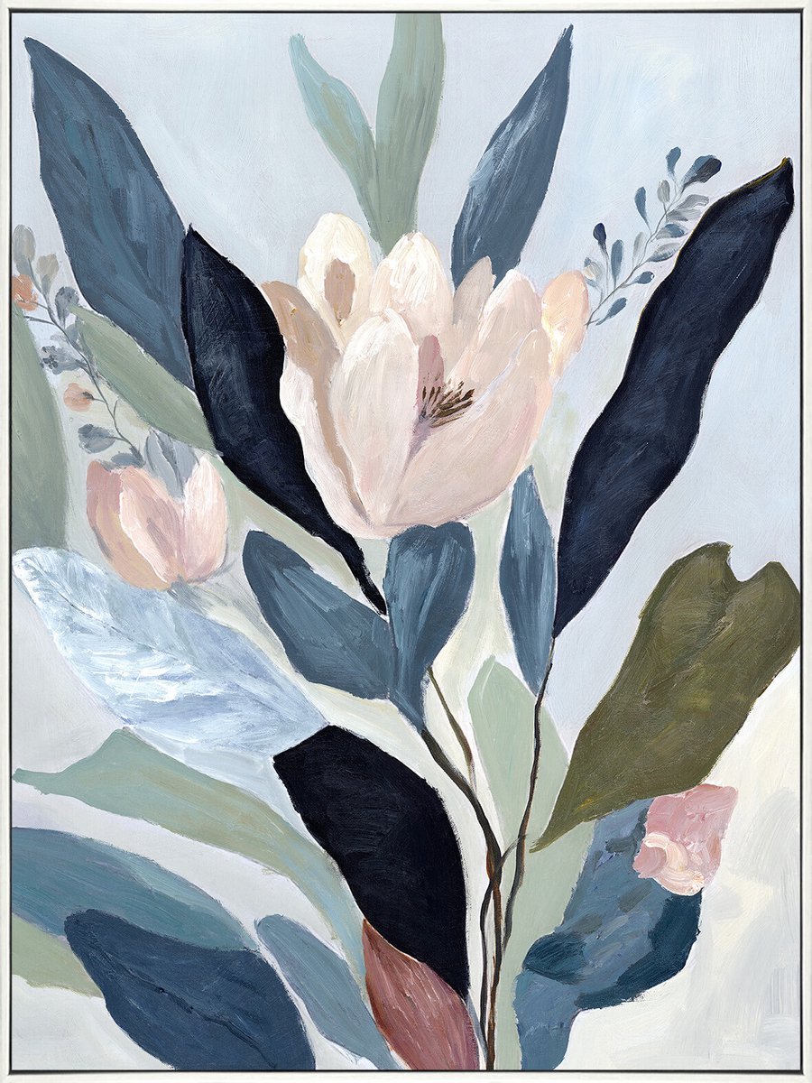 Schilderij met frame bloemen