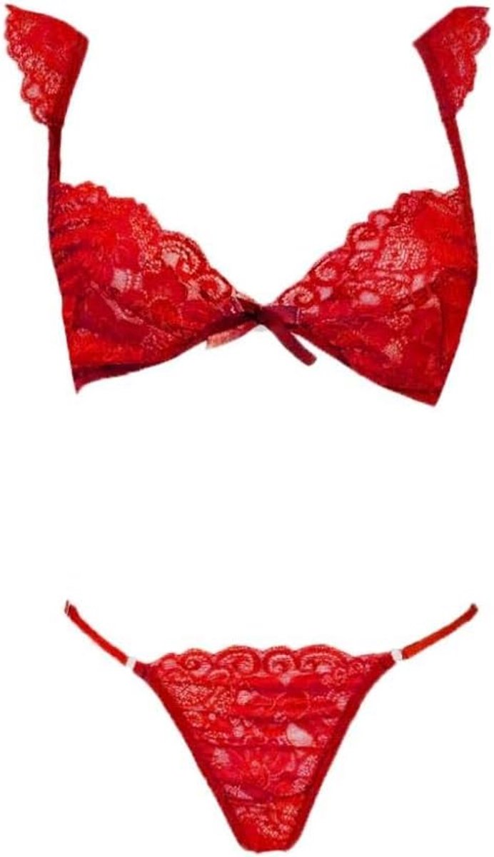 Lingerie voor Kanten Kimono Nachthemd Ondergoed Sexy Lingerie Nachtkleding Kant met String Nachtkleding JurkDames Sexy Lingerie Sexy Vrouwen Ondergoed Diepe V Sexy Bh Set Nachtkleding