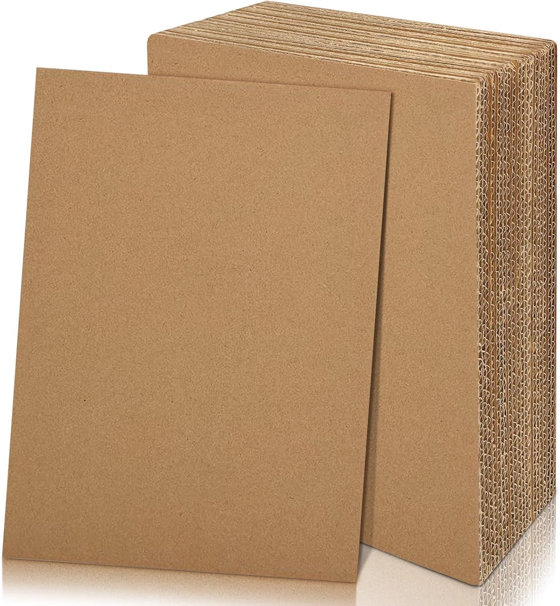 20 stuks golfkarton vellen, Dik karton papier A3 A4, Groot Kraft bord, Bruin kunst kraft papier blad voor DIY, verpakking, verzending, postbezorging