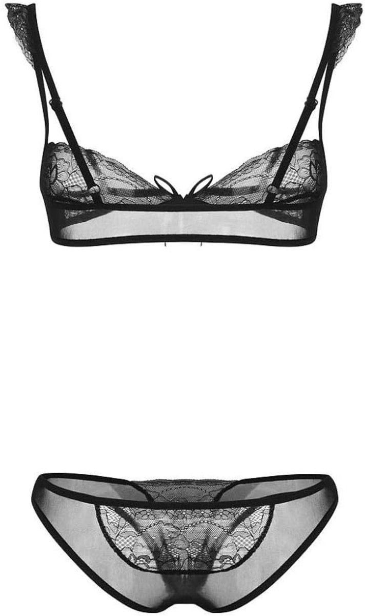 Vrouwen Ondergoed Sexy Lingerie String Transparante Verleiding Kanten Beha Erotische Porno
