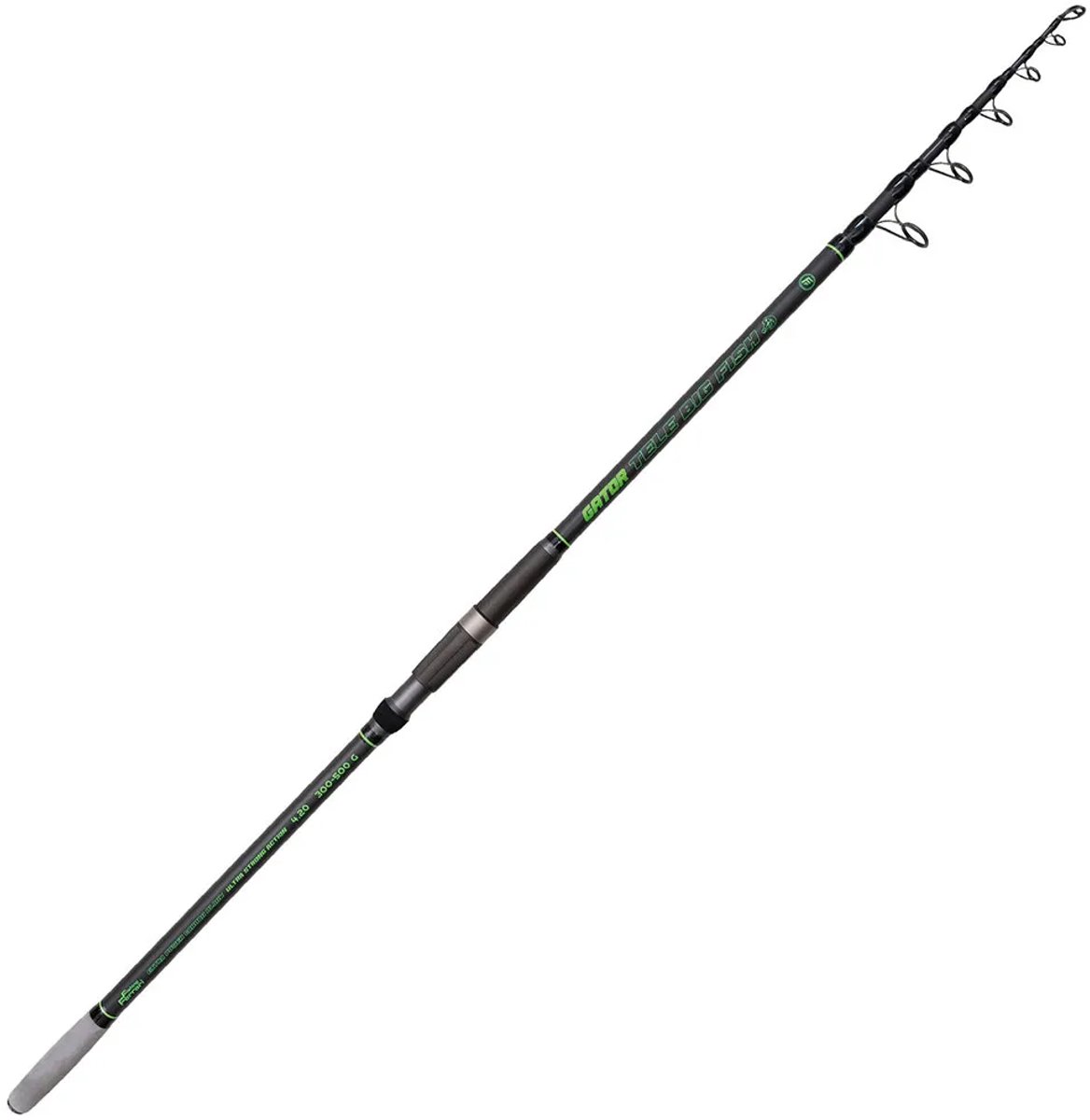 Lineaeffe Gator Big Fish Tele Bodemvissen Hengel Zilver 4.20 m / 300-500 g