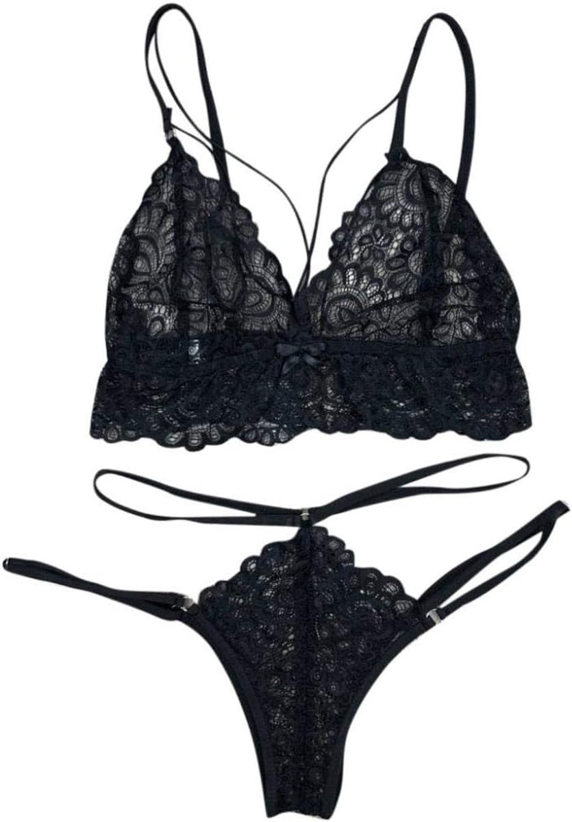 Sexy dames erotische lingerie Dames Lingerie BH en Panty Bandageset Ondergoed Pyjama Nachtkleding Jumpsuit voor