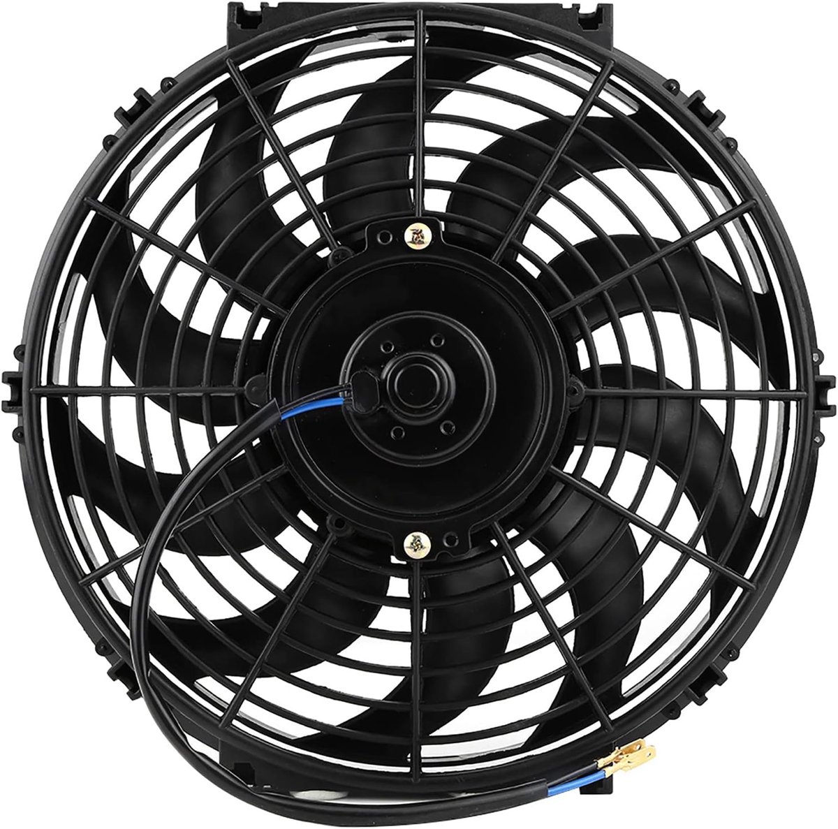 12 inch push-pull-elektrische motor-koelventilator voor 12 V auto, ultradun design, unieke ventilatorbladen, laag